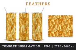 3d glamorous colorful feathers retro glamour and extravagance seamless pattern design wraps sublimation bundle for customize 20 OZ tumbler