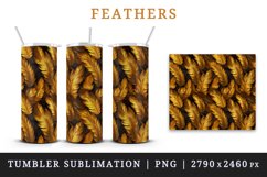 3d glamorous colorful feathers retro glamour and extravagance seamless pattern design wraps sublimation bundle for customize 20 OZ tumbler