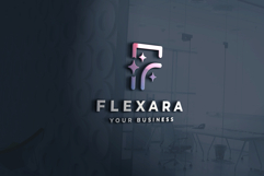 Flexara Letter F Sparkle Logo Product Image 1