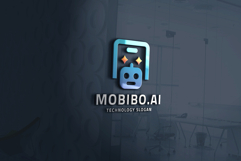Abstract Mobile AI Logo Product Image 2
