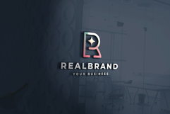 Real Brand Letter R Sparkle Logo Product Image 1