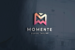 Momente Geometric Letter M Logo Product Image 1