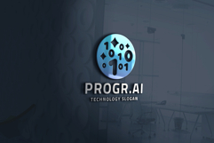 Abstract AI Programming Logo Product Image 2