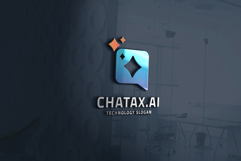 AI Chat Bubble Logo Product Image 1