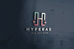 Hyperas Letter H Sparkle Logo Product Image 2