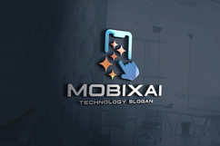 Mobile Artificial Intelligence Logo Product Image 2