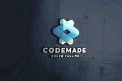Abstract Code Connection Logo Product Image 2