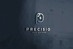 Precisio Letter P Sparkle Logo Product Image 1