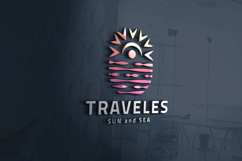 Sun and Sea Travel Logo Template Product Image 2