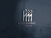 Modern Print Letter M Logo Product Image 2