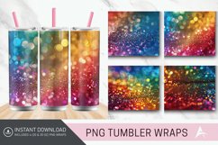 3D Glitter Colorful Tumbler Wrap Product Image 1