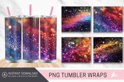 3D Glitter Colorful Tumbler Wrap Product Image 1