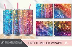 3D Glitter Colorful Tumbler Wrap Product Image 1
