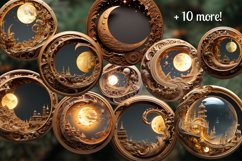 3D Glowing Christmas Ornaments Sublimation / PNG Bundle Product Image 8