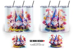 3D Gnomes Autumn | Tumbler Sublimation Wrap Product Image 4