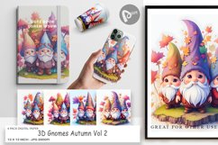Digital Paper 3D Gnomes Autumn Product Image 1