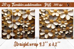3D gold rose | 3D flowers Tumbler wrap Product Image 1