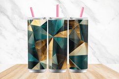 3D Gold Teal Geometry Tumbler wrap Bundle Product Image 4