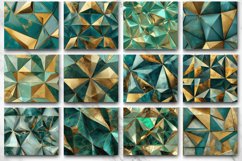 3D Gold Teal Geometry Tumbler wrap Bundle Product Image 3