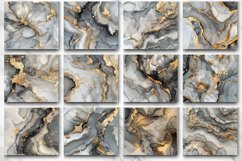 3D Gray White And Gold Alcohol Ink Tumbler wrap Bundle Product Image 3