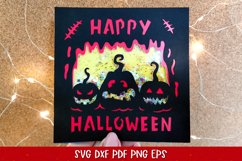 Halloween Pumpkin Confetti Shaker Card |Halloween Paper Cut Product Image 23