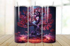 3D Halloween Eerie Tree 20oz/30oz Skinny Tumbler Product Image 1