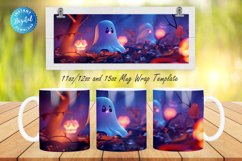 3D Halloween Ghost 11, 12 &amp; 15 Oz Mug Sublimation Product Image 1