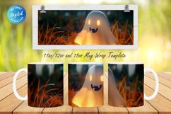3D Halloween Ghost 11, 12 &amp; 15 Oz Mug Sublimation Product Image 1