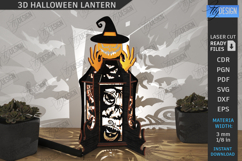 3D Halloween Lantern Laser Cut Bundle, Spooky Decor SVG Product Image 4