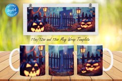 3D Halloween 11, 12 &amp; 15 Oz Mug Sublimation Product Image 1