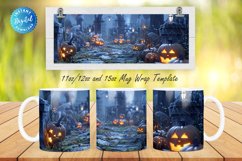 3D Halloween 11, 12 &amp; 15 Oz Mug Sublimation Product Image 1