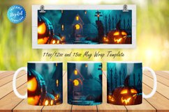 3D Halloween 11, 12 &amp; 15 Oz Mug Sublimation Product Image 1