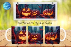 3D Halloween 11, 12 &amp; 15 Oz Mug Sublimation Product Image 1