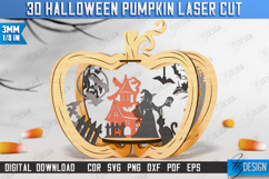 3D Halloween Pumpkin Laser Cut| Halloween Decorations |Witch Product Image 1