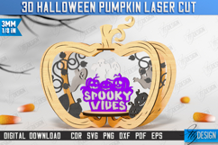 3D Halloween Pumpkin Laser Cut |Halloween Decor|Spooky Vibes Product Image 1