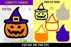 Halloween Pumpkin Confetti Shaker, 3D Pumpkin Cake Topper Product Image 2