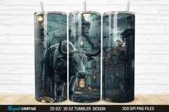 3D Halloween Spooky Cow 20/30oz Skinny Tumbler Product Image 1