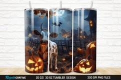 3D Halloween Spooky Cow 20/30oz Skinny Tumbler Product Image 1