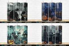 3D Halloween Spooky Cow Tumbler Wrap Bundle Product Image 6