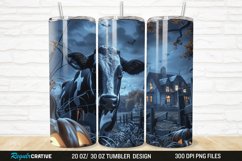 3D Halloween Spooky Cow 20/30oz Skinny Tumbler Product Image 1