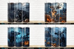 3D Halloween Spooky Cow Tumbler Wrap Bundle Product Image 7