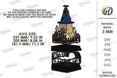 3D Halloween Stand Laser Cut. Halloween Decor SVG Product Image 2
