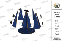 3D Halloween Stand Laser Cut. Halloween Decor SVG Product Image 4