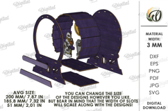 3D Halloween Stand Laser Cut. Halloween Decor SVG Product Image 2