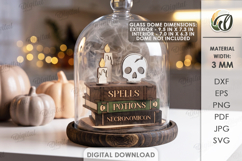 3D Halloween Stand Laser Cut. Halloween Standing Decor SVG Product Image 1