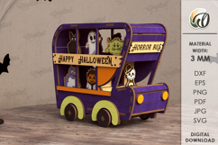 3D Halloween Stand Laser Cut. Halloween Decor SVG Product Image 1