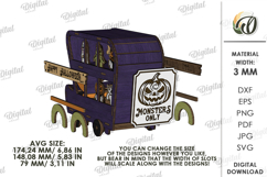 3D Halloween Stand Laser Cut. Halloween Decor SVG Product Image 3