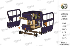 3D Halloween Stand Laser Cut. Halloween Decor SVG Product Image 4