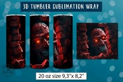 3d halloween tumbler wrap bundle | Sublimation tumbler wrap Product Image 6