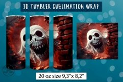 3d halloween tumbler wrap bundle | Sublimation tumbler wrap Product Image 5